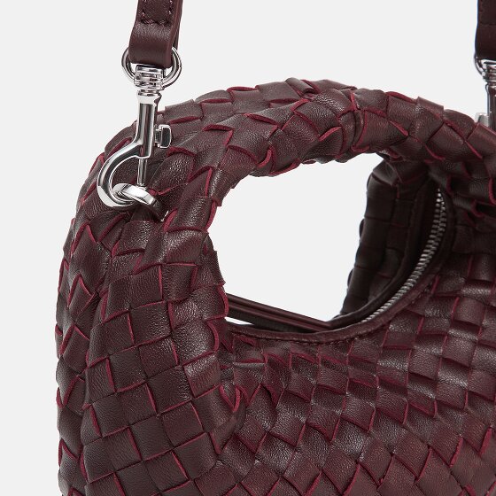 LES VISIONNAIRES Greta Micro weave Handtasche Leder 20 cm