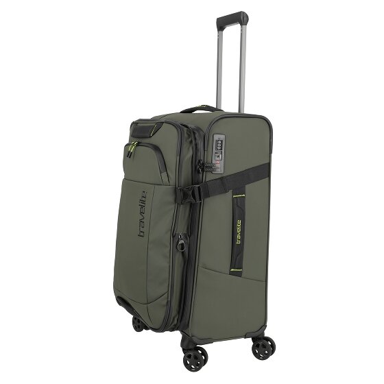 Travelite Briize 4 Rollen Trolley M 67 cm mit Dehnfalte