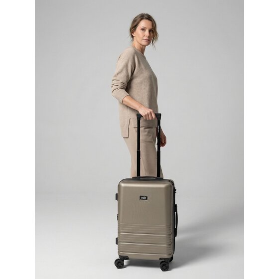 camel active Hanoi 4 Rollen Kabinentrolley S 55 cm mit Dehnfalte