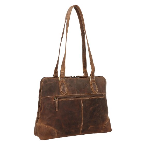 Greenburry Vintage Shopper Tasche Leder 37 cm Laptopfach