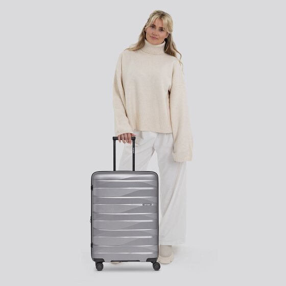 Bergpfeil Travel 4-Rollen Trolley M 66 cm mit Dehnfalte