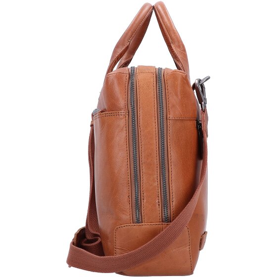 Plevier Rock Flint Aktentasche RFID Schutz Leder 41 cm Laptopfach