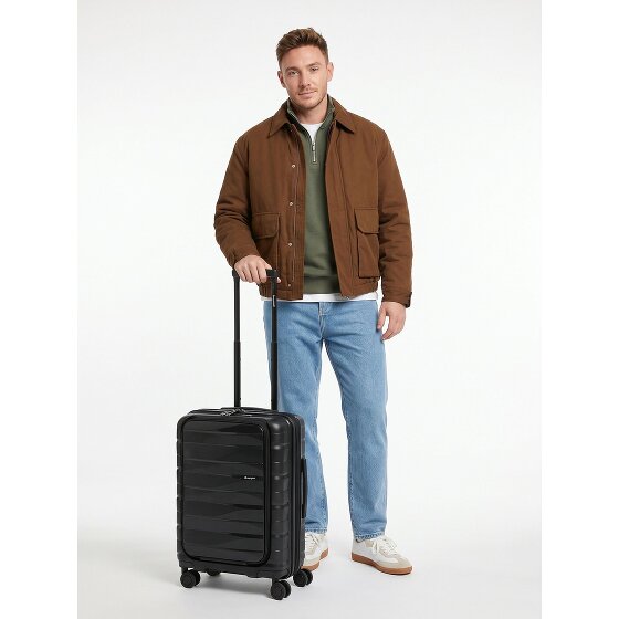 Bergpfeil Travel 4 Rollen Kabinentrolley 55 cm Laptopfach mit Dehnfalte