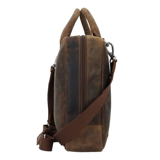 Plevier Retro Adler Aktentasche Leder 42 cm Laptopfach