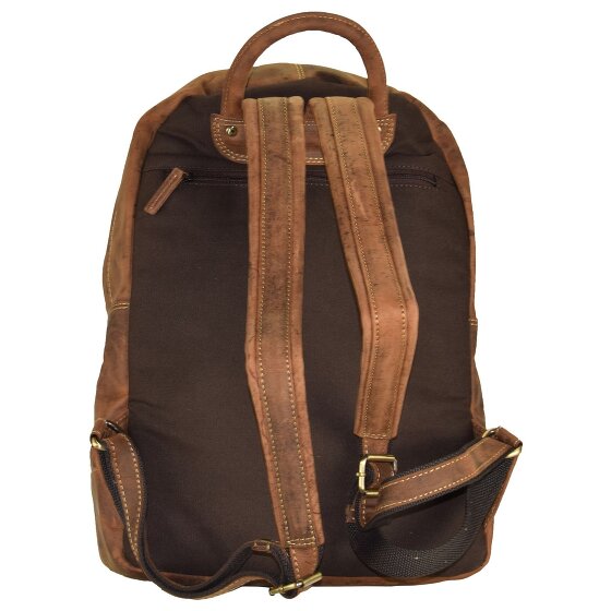 Greenburry Vintage Retro Rucksack Leder 42 cm Laptopfach
