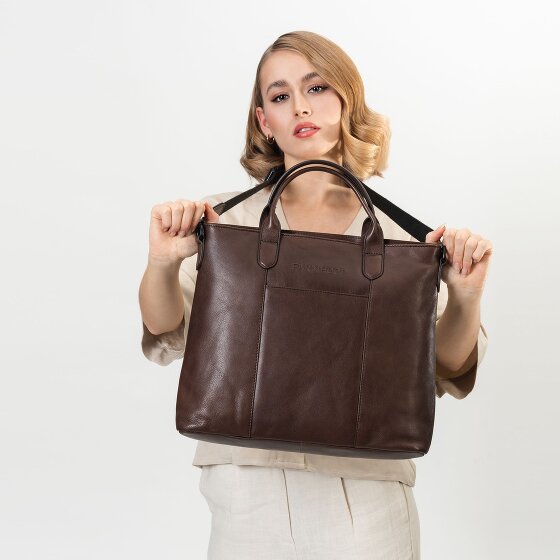 Farmhood Memphis Handtasche Leder 37 cm Laptopfach