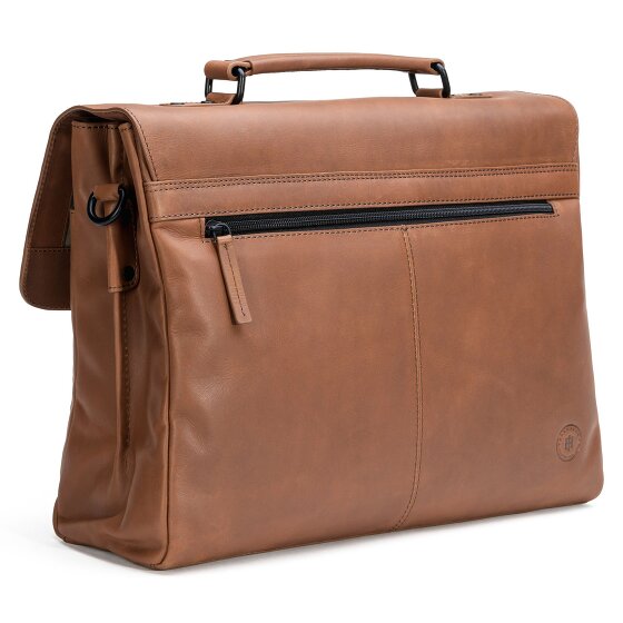 Farmhood Nashville Aktentasche XL 2 Fächer Leder 39 cm