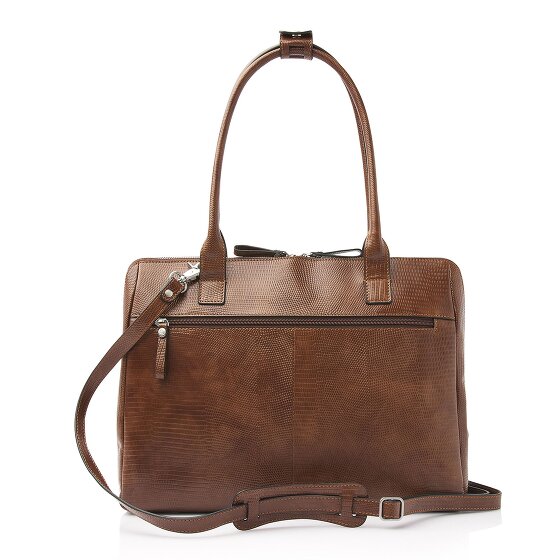 Castelijn & Beerens Vera Schultertasche RFID Schutz Leder 41 cm Laptopfach