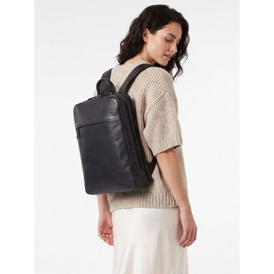 Castelijn & Beerens Daypack RFID Schutz Leder 42 cm Laptopfach