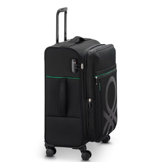 Delsey Paris x United Colors of Benetton Color Bock 4-Rollen Trolley 67 cm mit Dehnfalte