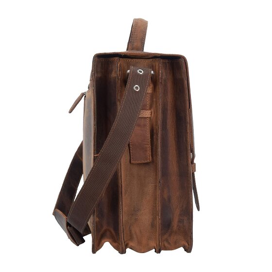 Plevier Retro Zeppelin Aktentasche Leder 43.5 cm Laptopfach