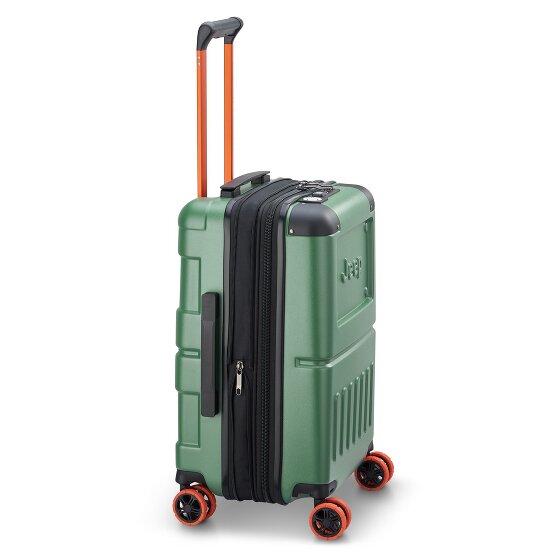 Jeep JH002B 4 Rollen Kabinentrolley XL 55 cm mit Dehnfalte