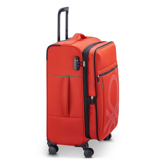 Delsey Paris x United Colors of Benetton Color Block 4-Rollen Kofferset 3 tlg.