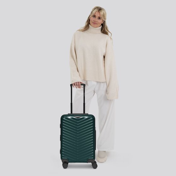 Redolz Essentials 18 4 Rollen Kabinentrolley 55 cm mit Dehnfalte