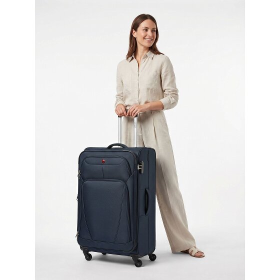 Wenger Beaumont 4 Rollen Trolley L 78 cm mit Dehnfalte