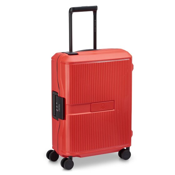 Delsey Paris x United Colors of Benetton Color Block Hardside 4-Rollen Kabinentrolley 55 cm
