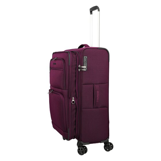 Travelite Cubis 4 Rollen Kofferset 5-teilig mit Dehnfalte