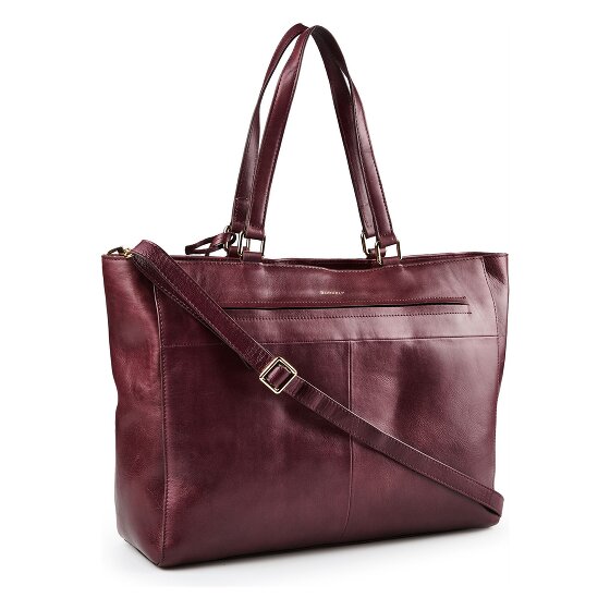 Burkely Fine Florence Shopper Tasche Leder 36 cm Laptopfach