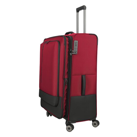 Travelite Crosslite 4 Rollen Trolley XL 81 cm mit Dehnfalte
