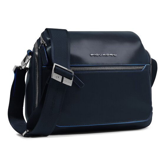 Piquadro Blue Square Umhängetasche Leder 27 cm
