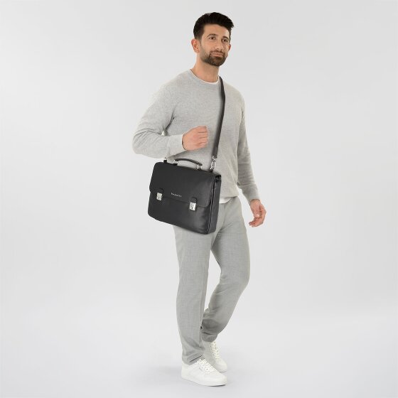 bugatti Valencia Aktentasche RFID Leder 40 cm Laptopfach bugatti Valencia Aktentasche RFID Leder 40 cm Laptopfach