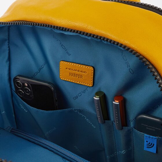 Piquadro Harper Rucksack RFID Leder 40 cm Laptopfach