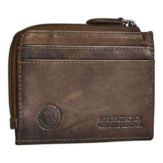 Greenburry Newport Kreditkartenetui RFID Schutz Leder 10.5 cm