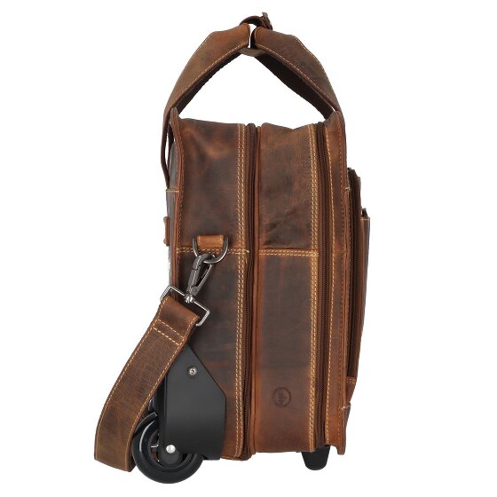 Greenburry Vintage 2 Rollen Businesstrolley 33 cm Laptopfach
