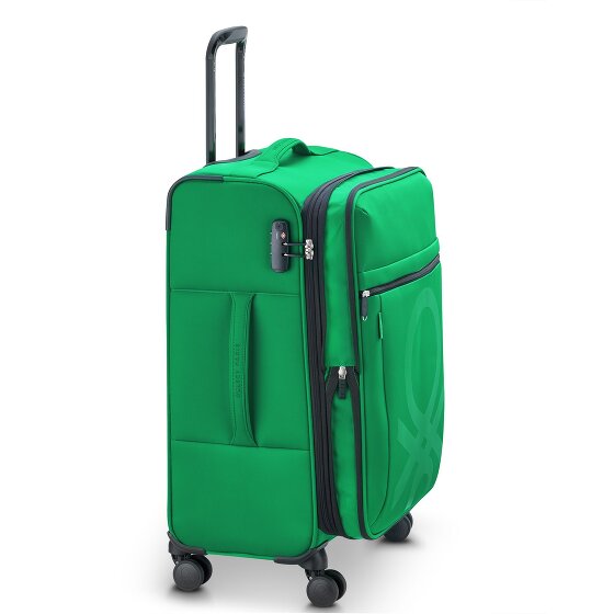 Delsey Paris x United Colors of Benetton Color Bock 4-Rollen Trolley 67 cm mit Dehnfalte