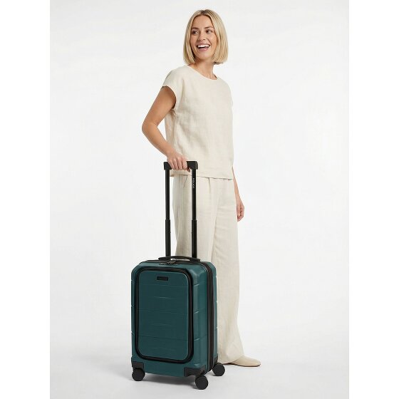 Police London 4 Rollen Kabinentrolley 55 cm Laptopfach mit Dehnfalte
