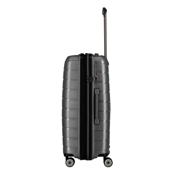 Travelite Air Base 4 Rollen Trolley 67 cm mit Dehnfalte