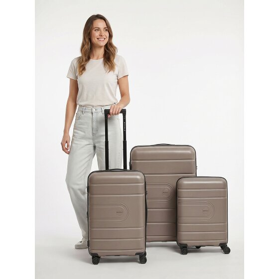 Redolz Essentials 11 4 Rollen Kofferset 3-teilig mit Dehnfalte