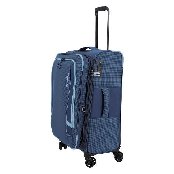Travelite Corsiica 4 Rollen Trolley M 67 cm mit Dehnfalte