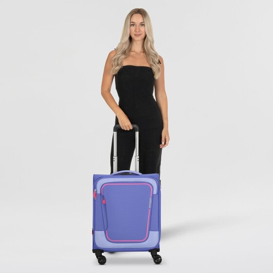 American Tourister Pulsonic 4 Rollen Kabinentrolley 55 cm mit Dehnfalte