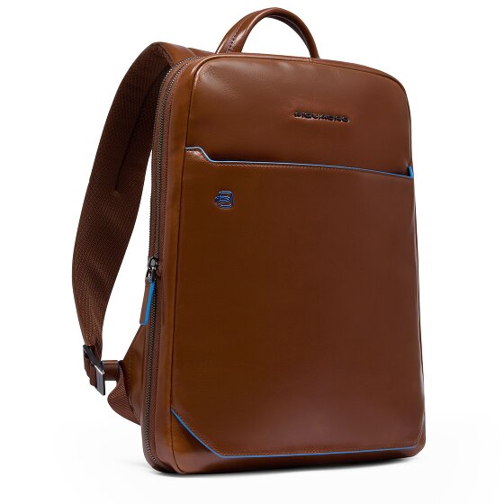 Piquadro Blue Square Daypack RFID Schutz Leder 37 cm Laptopfach