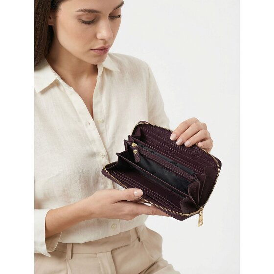 Lazarotti Bologna Leather XL Zip-Around Geldbörse Leder 19 cm