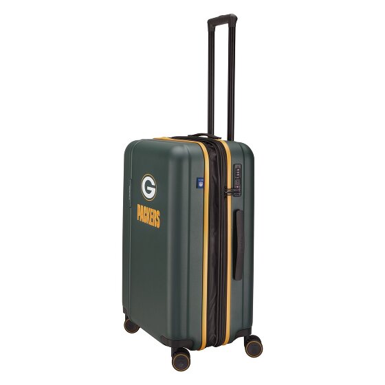 Travelite travelite x NFL 4 Rollen Trolley M 67 cm mit Dehnfalte