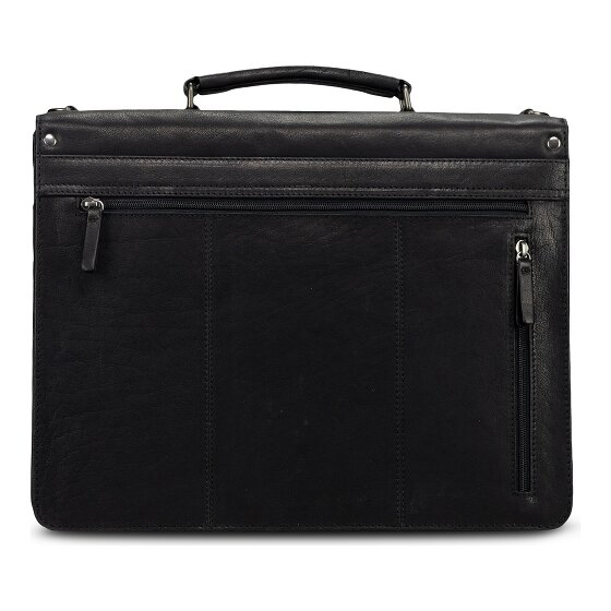 Jost Glasgow Aktentasche RFID Schutz Leder 40 cm Laptopfach
