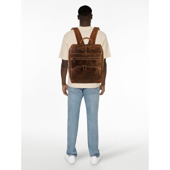 Greenburry Vintage Business-Rucksack Leder 36.5 cm Laptopfach