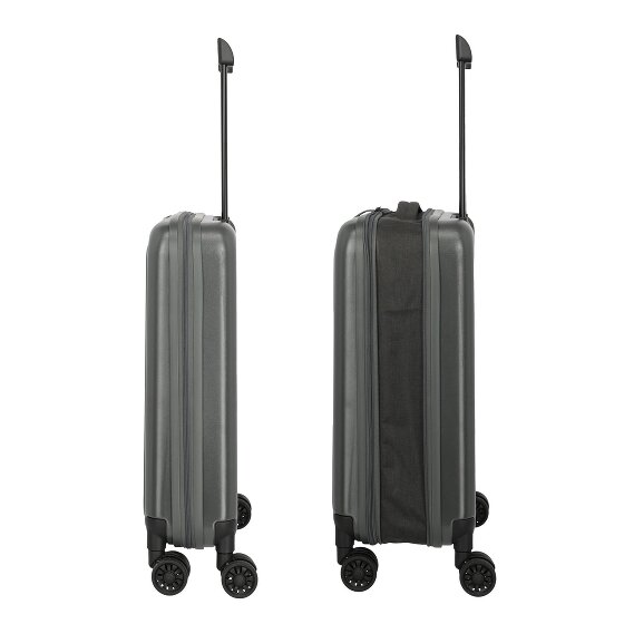 Travelite Basics 4 Rollen Kabinentrolley 55 cm mit Dehnfalte