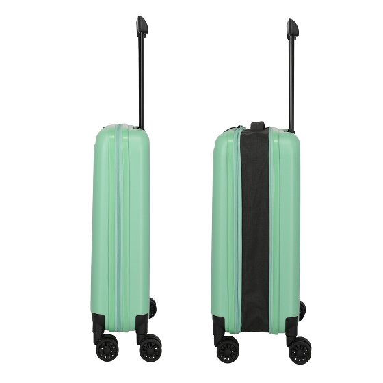 Travelite Basics 4 Rollen Kabinentrolley 55 cm mit Dehnfalte
