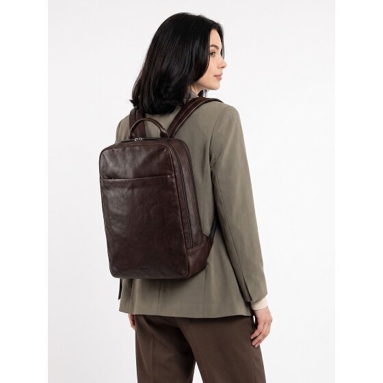 Jost Glasgow Daypack RFID Schutz Leder 44 cm Laptopfach
