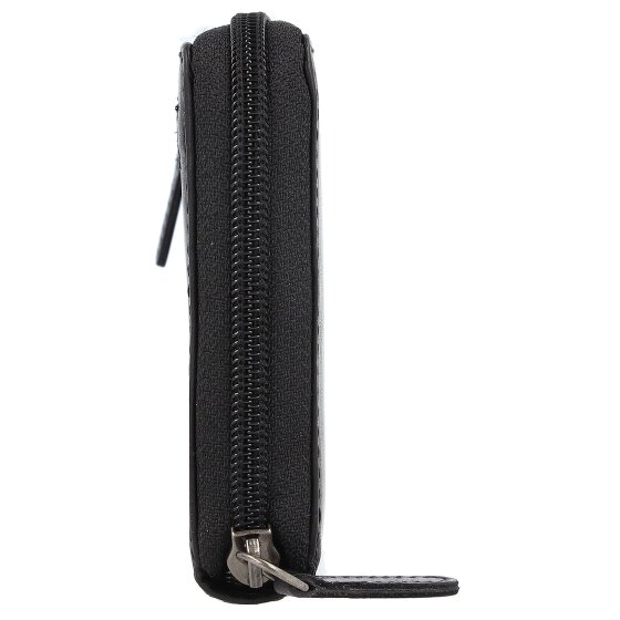 Greenburry Pure Black Geldbörse RFID Schutz Leder 19.5 cm