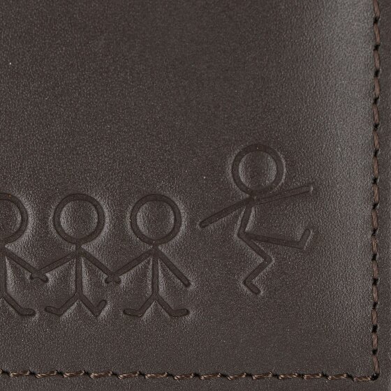 oxmox Leather Geldbörse RFID Schutz Leder 11 cm