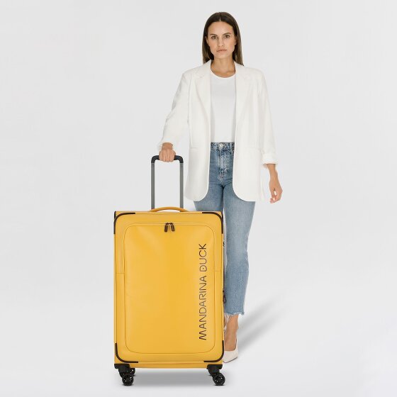 Mandarina Duck Eco Coated 4 Rollen Trolley L 78 cm mit Dehnfalte