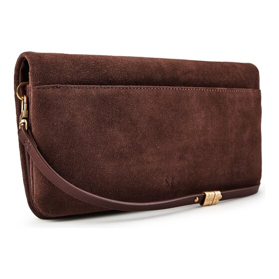PINKO Love Soft Clutch Tasche Leder 27 cm