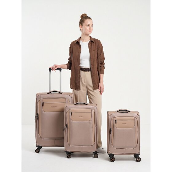 Worldpack Oxford 4 Rollen Kofferset 3-teilig mit Dehnfalte
