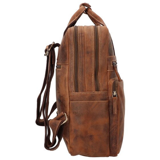 Greenburry Vintage Rucksack Leder 38 cm Laptopfach