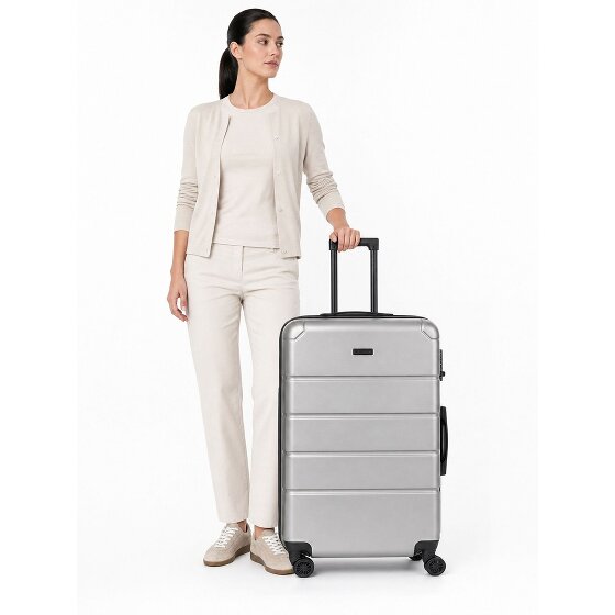 Police Dublin 4 Rollen Trolley L 75 cm mit Dehnfalte