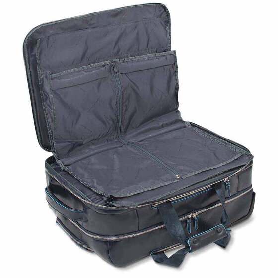 Piquadro Blue Square 2-Rollen Businesstrolley Leder 51 cm Laptopfach